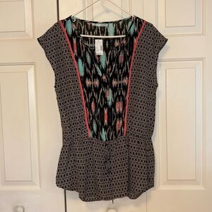Maurices Printed Colored Tank Top with cinched waist